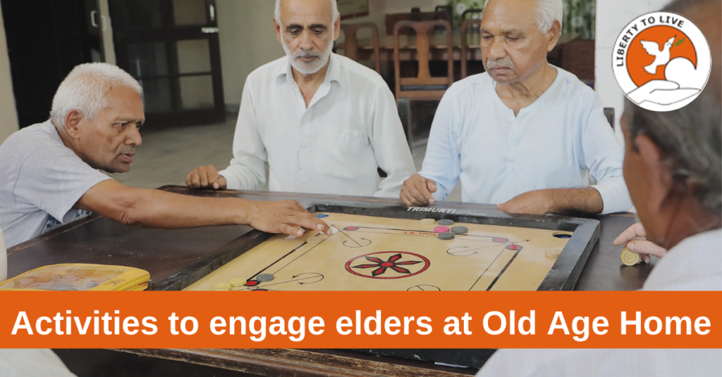 Activities to engage elders at Moksha Old Age Home